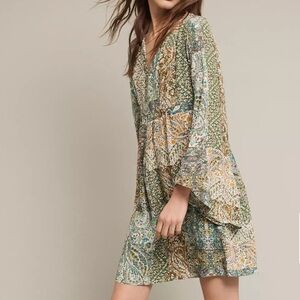 BOHO Amelie Silk Kimono Dress from Anthropologie